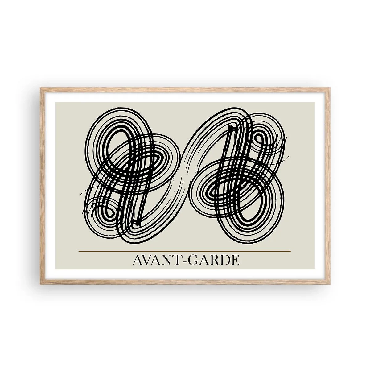 Poster in cornice rovere chiaro - In tutta spontaneità - 91x61 cm