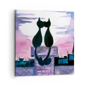 Quadro su tela - Stampe su Tela - Appuntamento sotto la luna - 60x60 cm