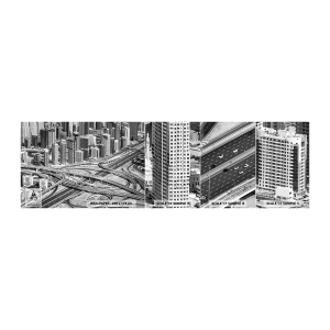 Campione di Fotomurale Adesivo Deluxe Sticker - Dubai - città impossibile - Città, Architettura, Metropoli - 100x30 cm