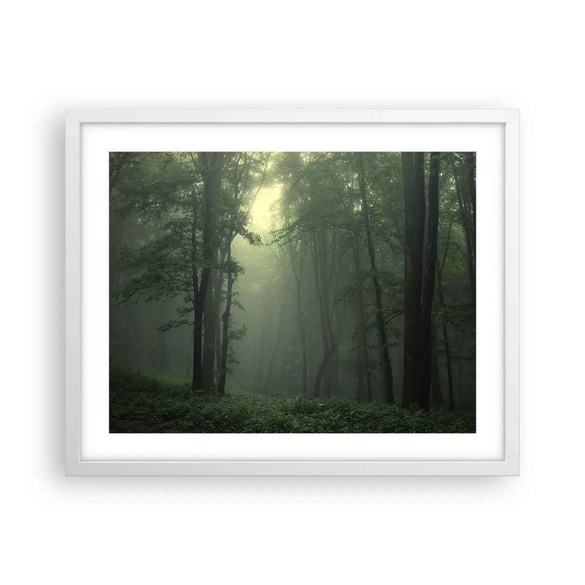 Poster in cornice bianca - Prima che si svegli - 50x40 cm