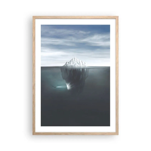Poster in cornice rovere chiaro - Mistero sottomarino - 50x70 cm