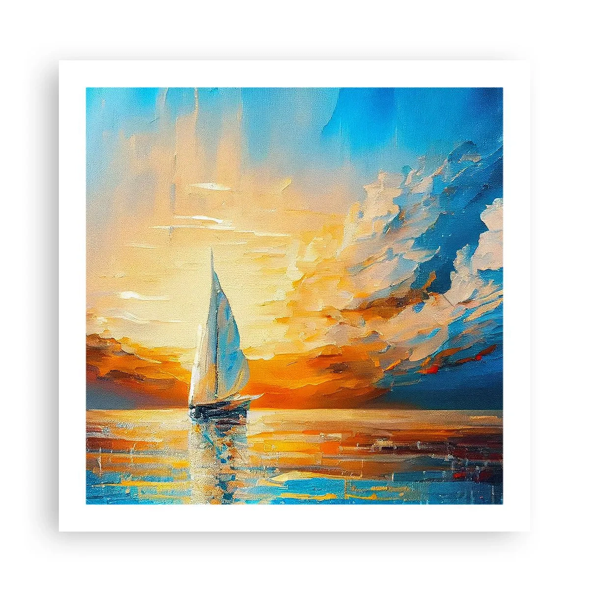 Poster - Navigando nell'oro - 60x60 cm