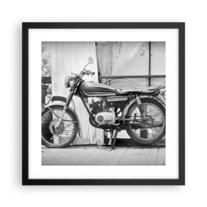 Poster in cornice nera - La classicità sopra a tutto - 40x40 cm