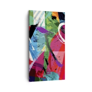 Quadro su tela - Stampe su Tela - Veloce, vivo e saltellante - 45x80 cm