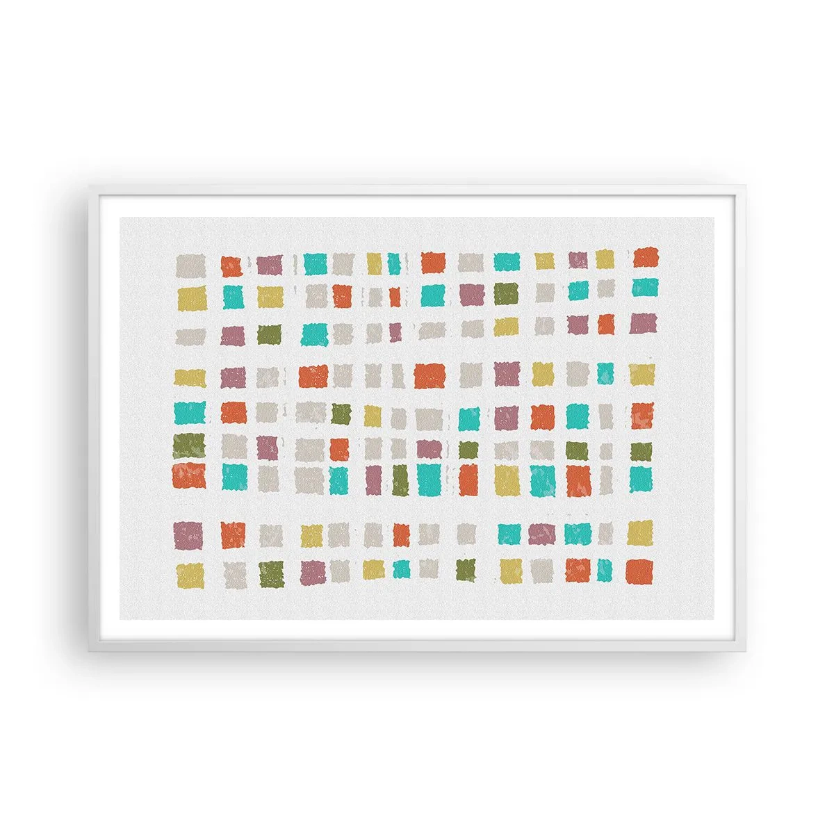 Poster in cornice bianca - Un gioco sconosciuto - 100x70 cm