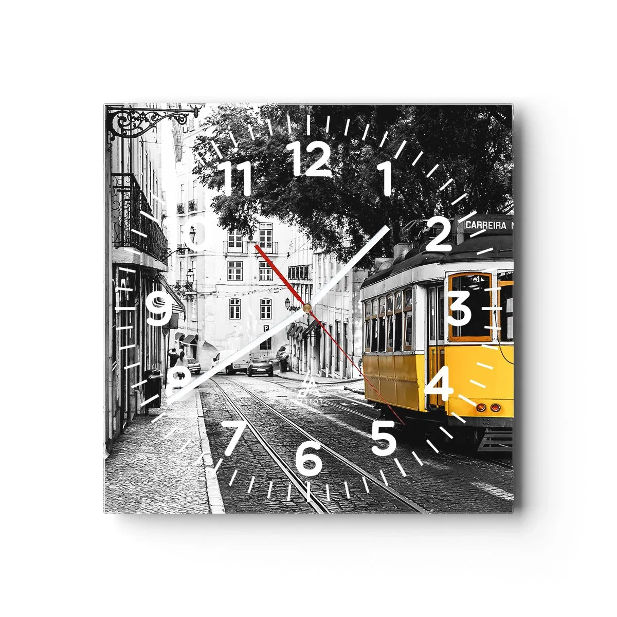 Orologio da parete - Orologio in Vetro - Con il fado in sottofondo - 40x40 cm