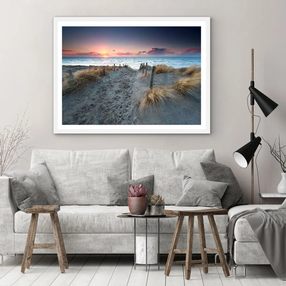 Poster in cornice bianca - Hai versato un arcobaleno di luce radiosa... - 40x30 cm