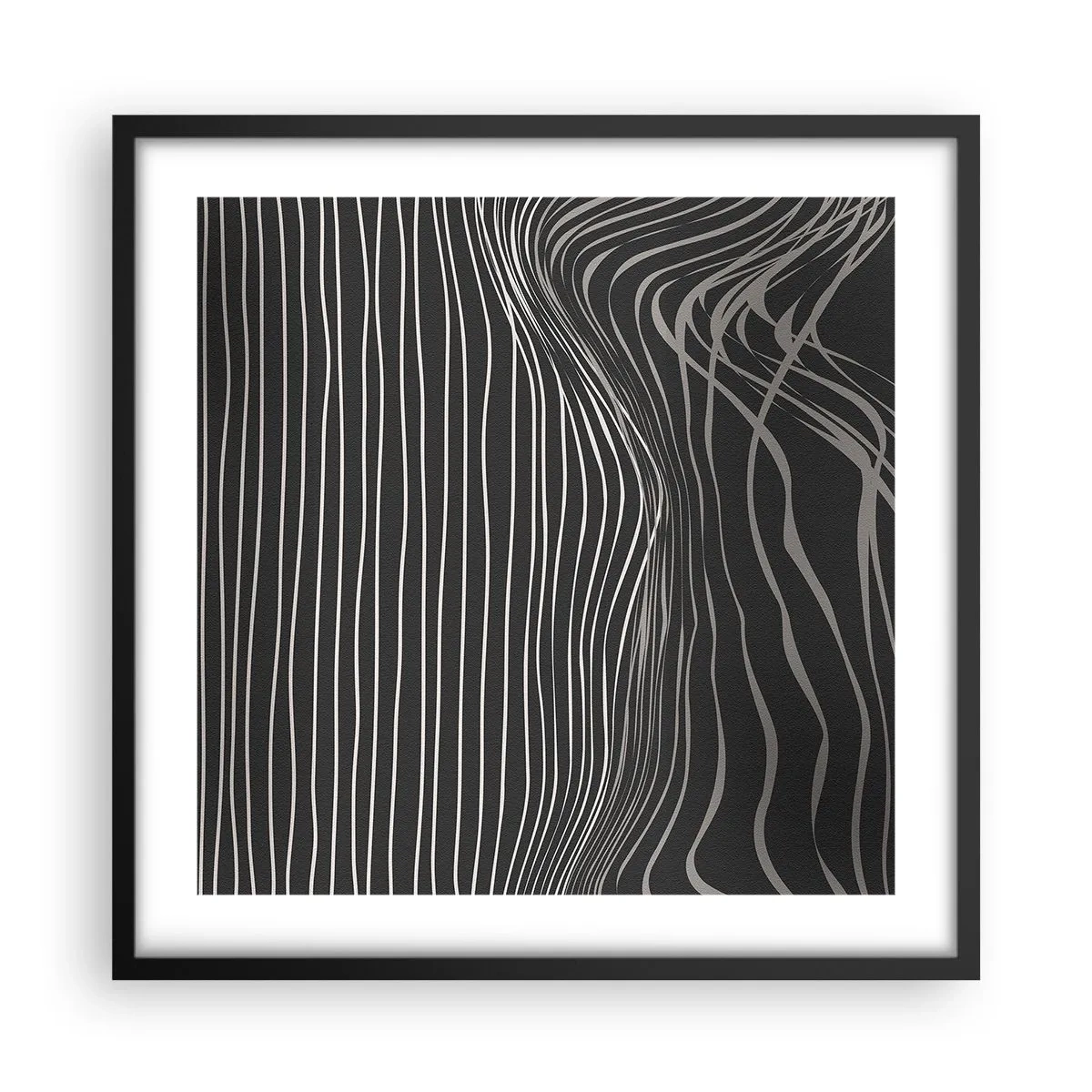 Poster in cornice nera - Ritmo e accento - 50x50 cm