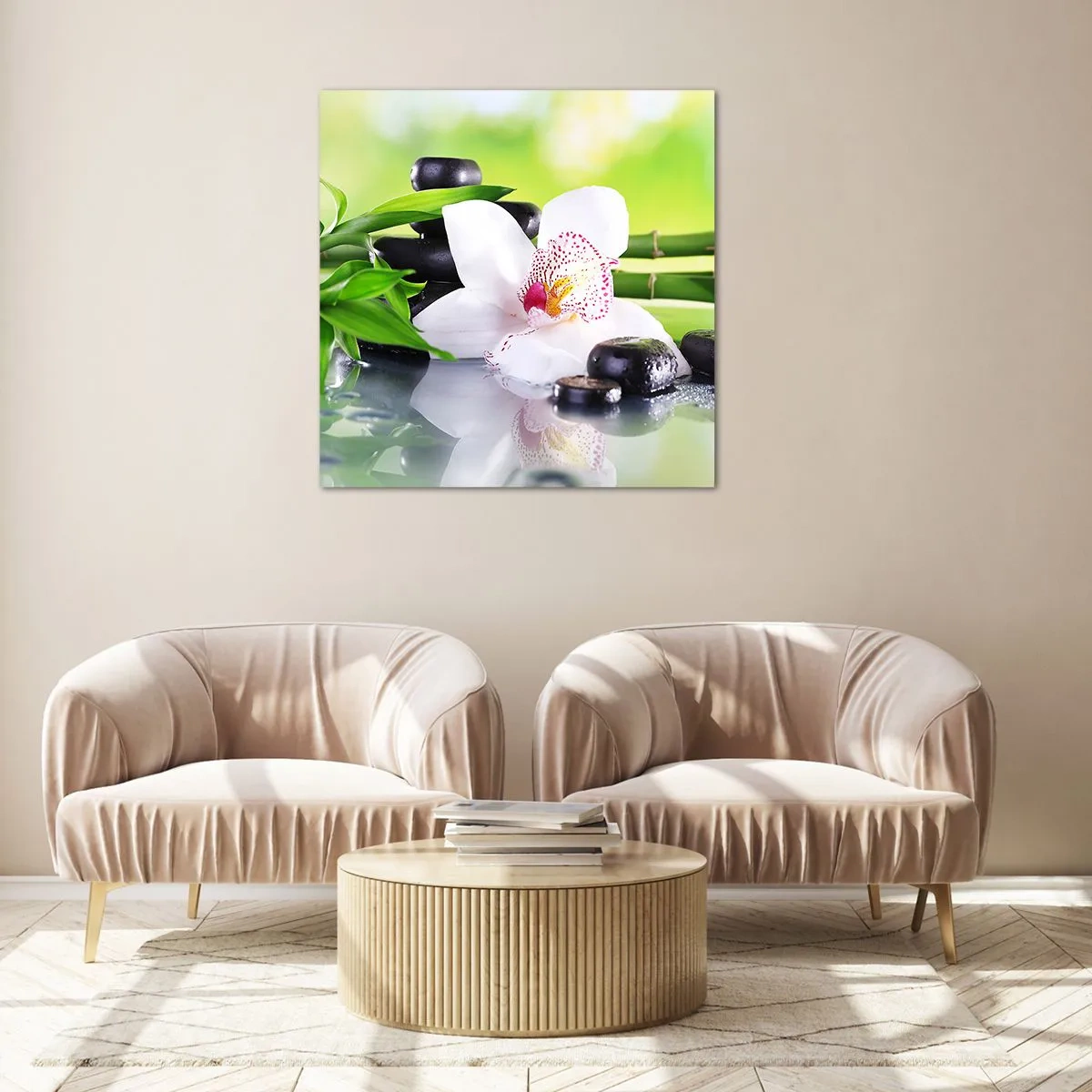 Quadro su vetro - Freschezza rinfrescante - 70x70 cm