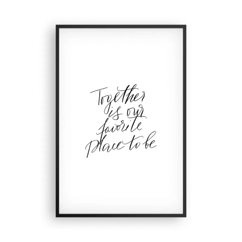 Poster in cornice nera - Anche tu lo senti? - 61x91 cm