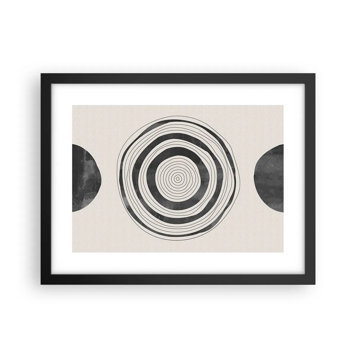 Poster in cornice nera - Conta ciò che sta in mezzo - 40x30 cm