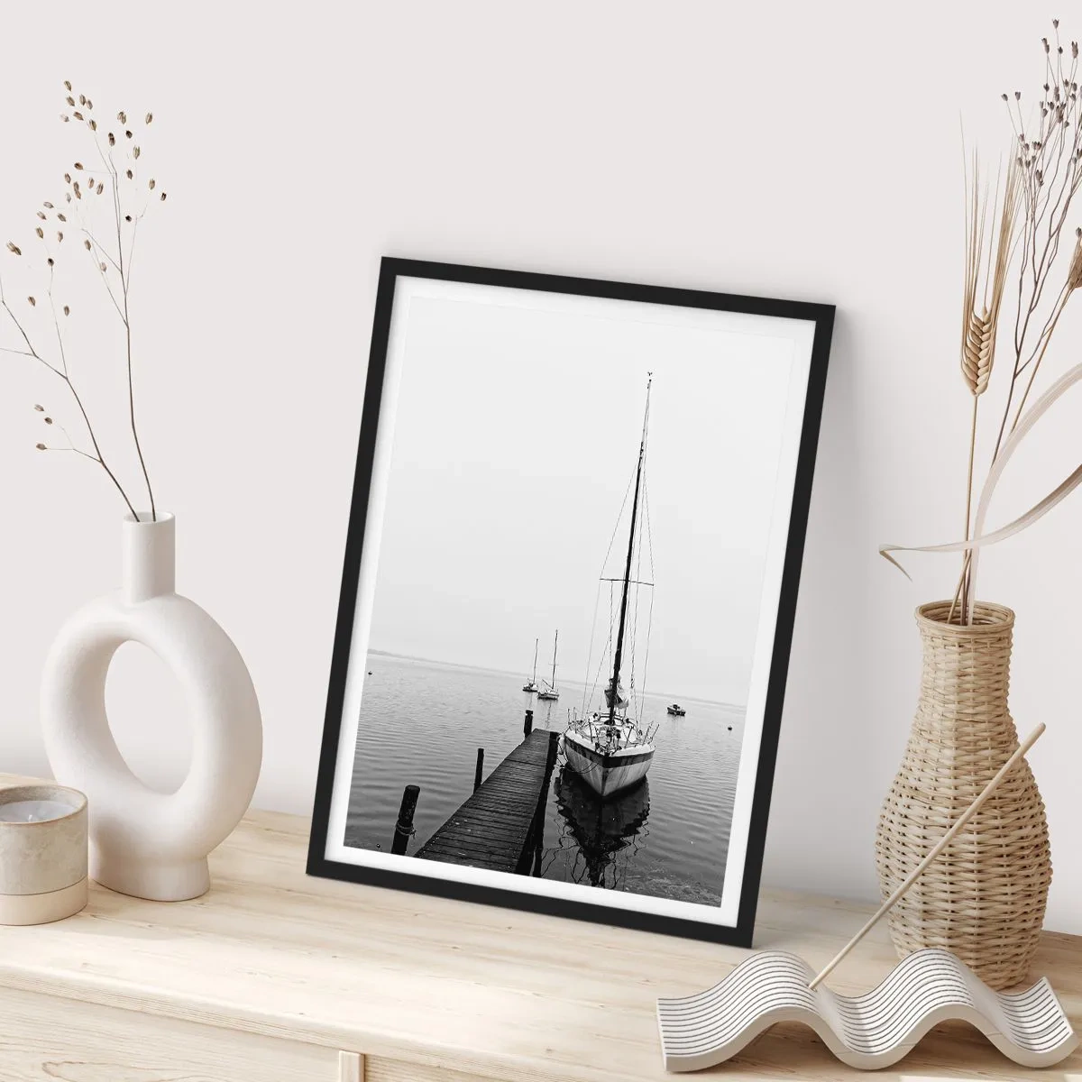 Poster in cornice nera - Pronti a partire - 50x70cm - Pronti per il viaggio - Decorazione murale moderna per soggiorno e camera da letto ARTTOR