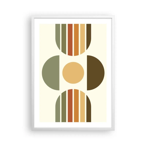 Poster in cornice bianca - Nei colori della terra - 50x70 cm