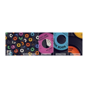 Campione di Fotomurale Adesivo Deluxe Sticker - I colori della classicità - Vinile, Musica, Vintage ▾ - 100x30 cm