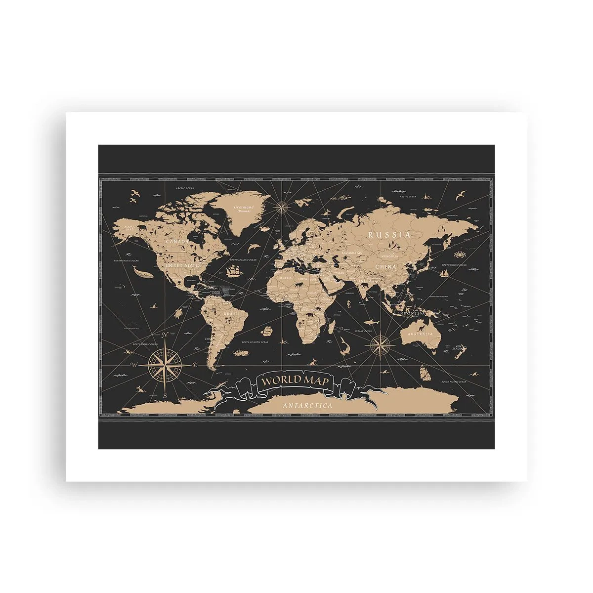 Poster - I confini del mio mondo - 50x40 cm