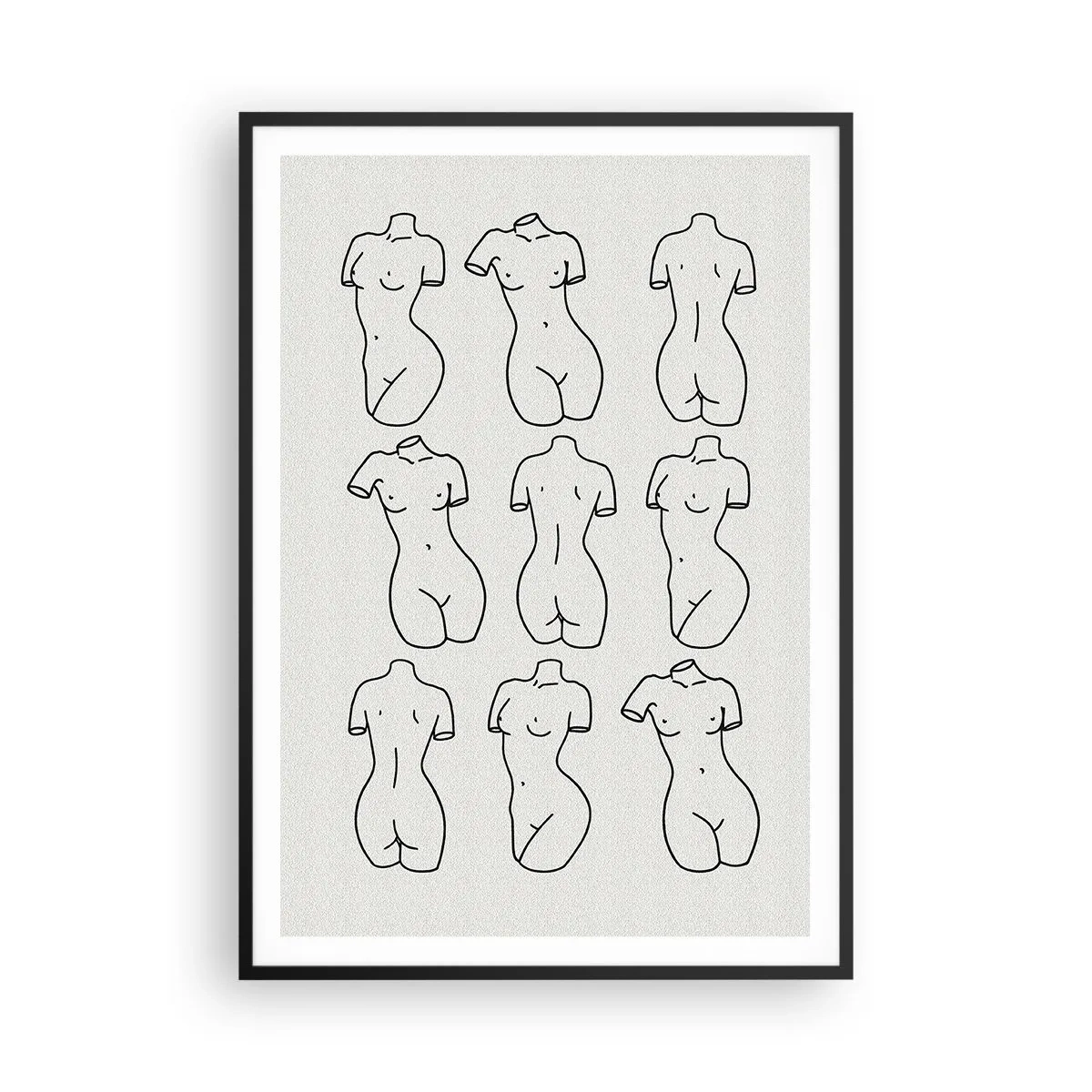 Poster in cornice nera - Solo Venere - 70x100 cm