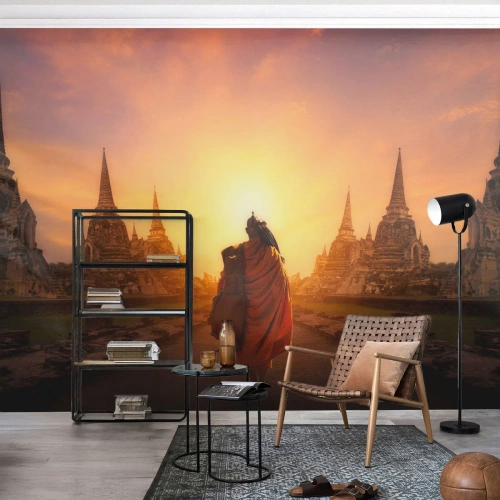 Fotomurale su misura Premium Sand - In pace per l'eternità - Tailandia, buddismo, Tempio