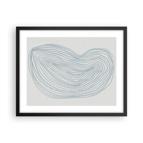 Poster in cornice nera - Il sorriso di una goccia - 50x40 cm