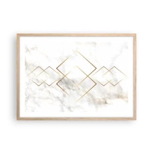 Poster in cornice rovere chiaro - Vista sull'infinito - 70x50 cm