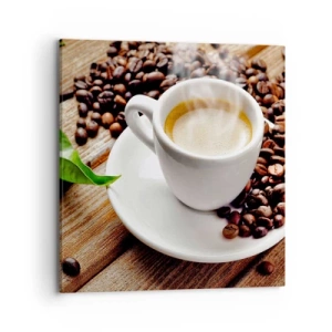 Quadro su tela - Stampe su Tela - Il caffè è pronto - 70x70 cm