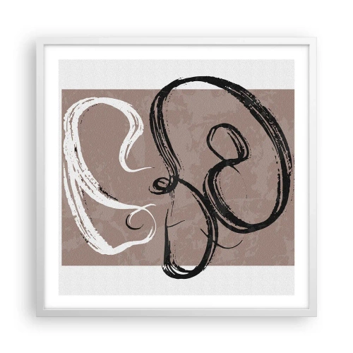 Poster in cornice bianca - Composizione: alla ricerca della pienezza - 60x60 cm