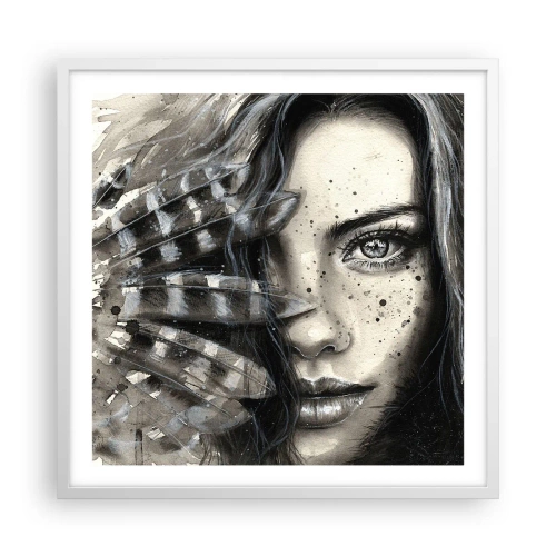 Poster in cornice bianca - Bellezza selvaggia - 60x60 cm