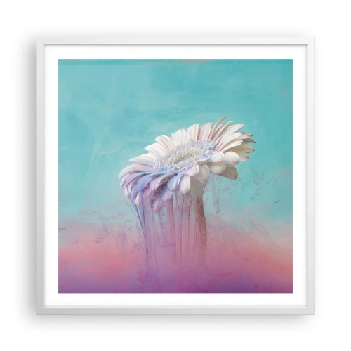 Poster in cornice bianca - L'aldilà dei fiori - 60x60 cm