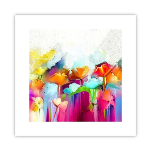 Poster - L'arcobaleno è fiorito - 30x30 cm
