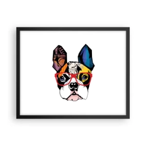 Poster in cornice nera - Intellettuale - 50x40 cm