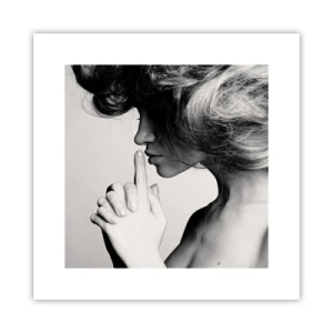 Poster - Ascoltando se stessa - 30x30 cm