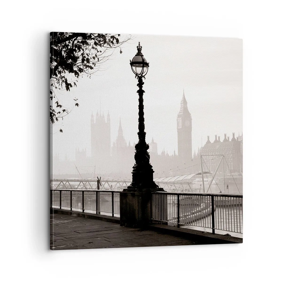 Quadro su tela - Stampe su Tela - Un mattino a Londra - 60x60 cm