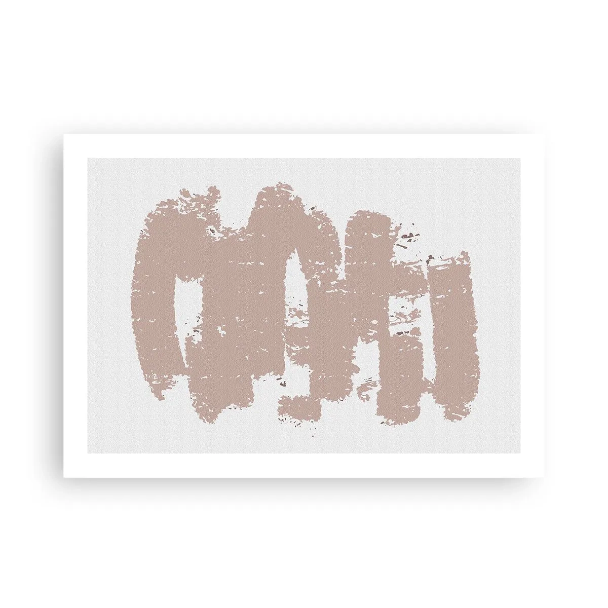 Poster - Astrazione in un rosa mite - 70x50 cm