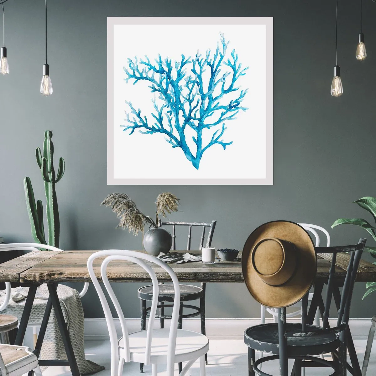 Poster - Filigrana marina - 60x60 cm