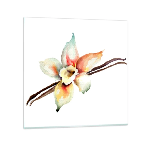 Quadro su vetro - Dolcezza versata con la vernice - 70x70 cm