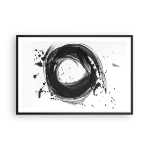 Poster in cornice nera - Il vortice della creazione - 91x61 cm