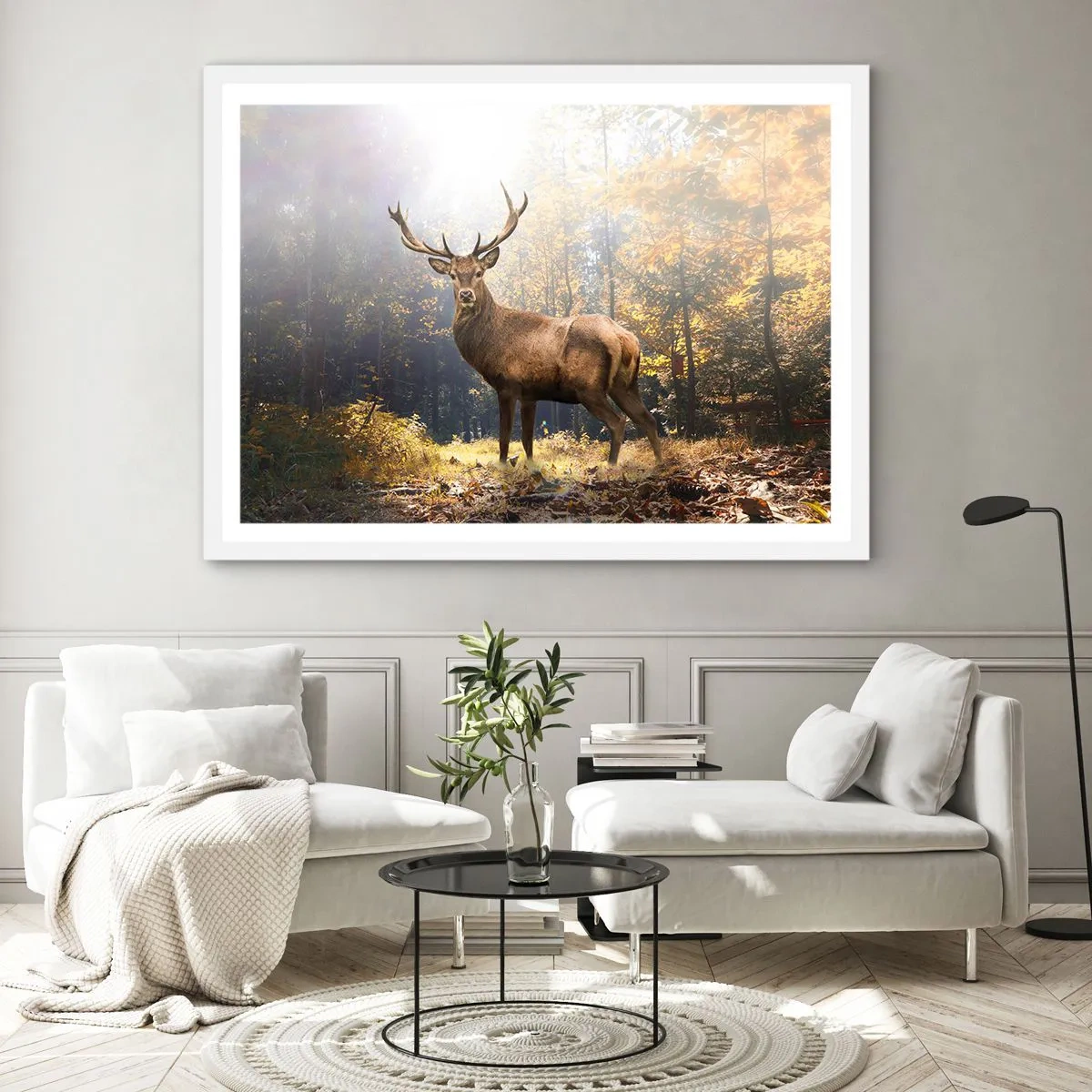 Poster in cornice bianca - Nella piena maestà - 50x40 cm