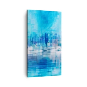 Quadro su tela - Stampe su Tela - Immersi nel blu - 45x80 cm