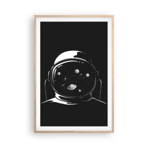 Poster in cornice rovere chiaro - Panorama niente male - 61x91 cm