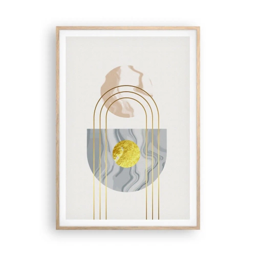 Poster in cornice rovere chiaro - Chiarezza e lucentezza - 70x100 cm