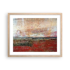 Poster in cornice rovere chiaro - Forse è il mare - 50x40 cm