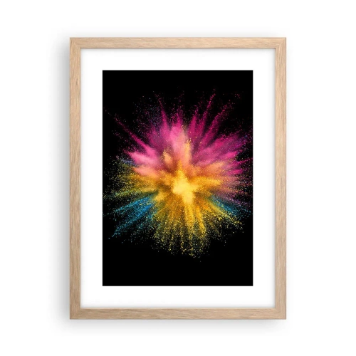 Poster in cornice rovere chiaro - La nascita dei colori - 30x40 cm