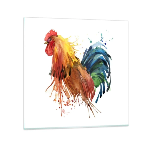 Quadro su vetro - Abito reale, orgoglio reale - 30x30 cm