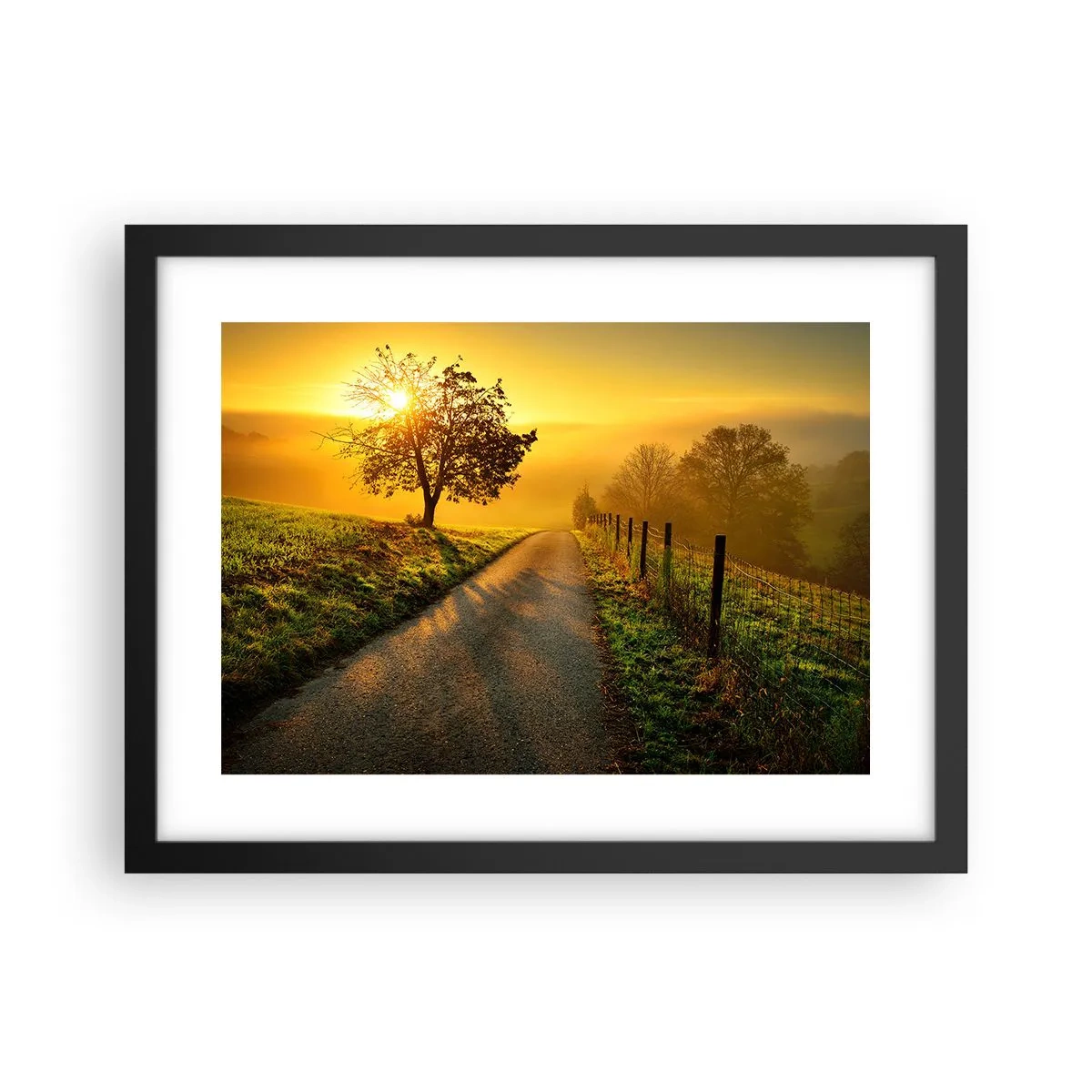 Poster in cornice nera - Pomeriggio di miele - 40x30 cm