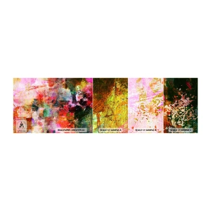 Campione di Fotomurale Adesivo Deluxe Sticker - Viaggio attraverso le rose - Astrazione, Pezzo, Grafica - 100x30 cm