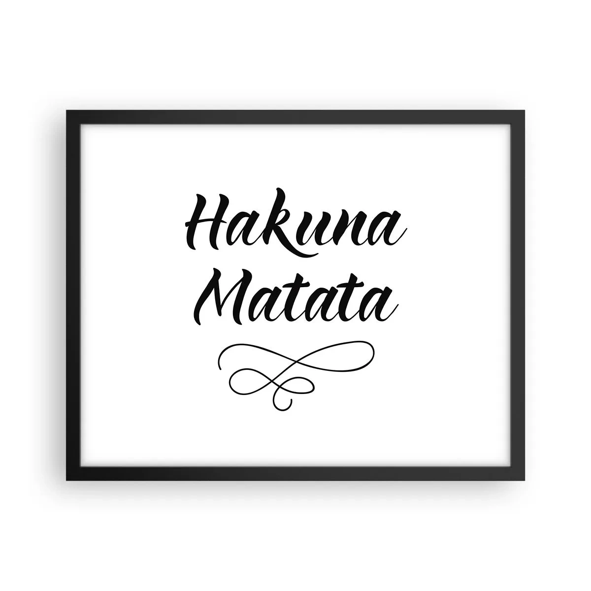 Poster in cornice nera - Il miglior consiglio - 50x40 cm