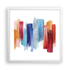 Poster in cornice bianca - In alto e in basso - 40x40 cm