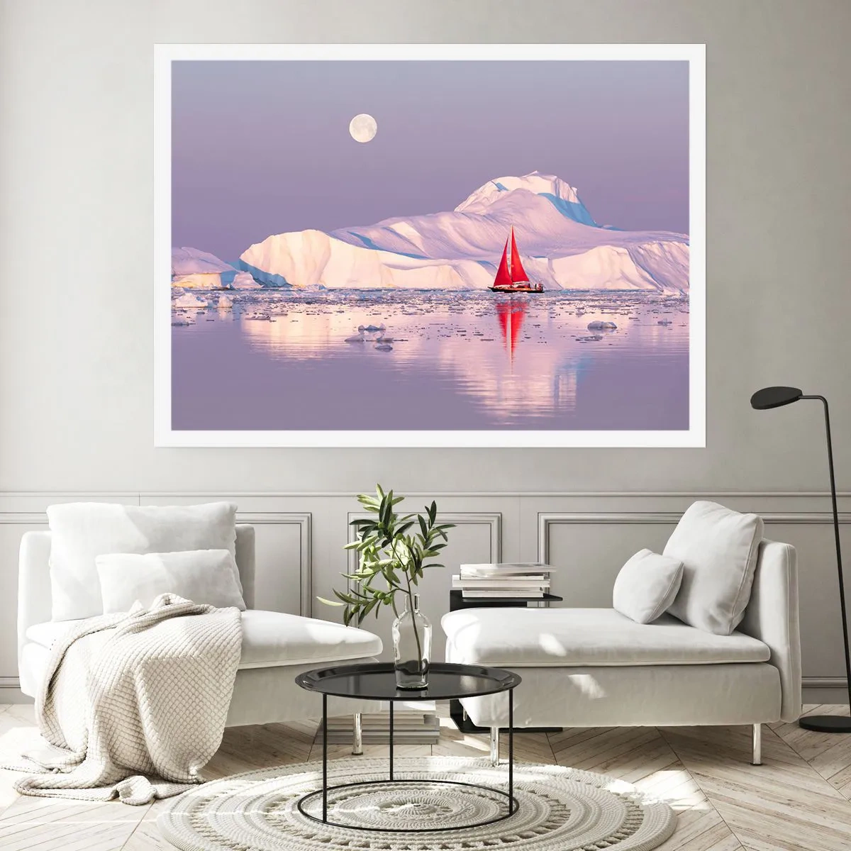 Poster - Calore della vela, gelo del ghiaccio - 40x30 cm