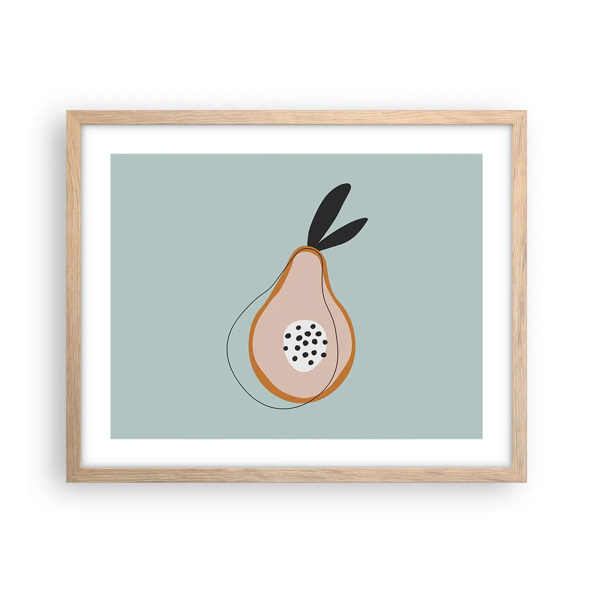 Poster in cornice rovere chiaro - Penetrare la natura delle cose - 50x40 cm