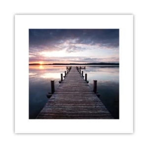Poster - Il silenzioso confine del giorno e della notte - 30x30 cm
