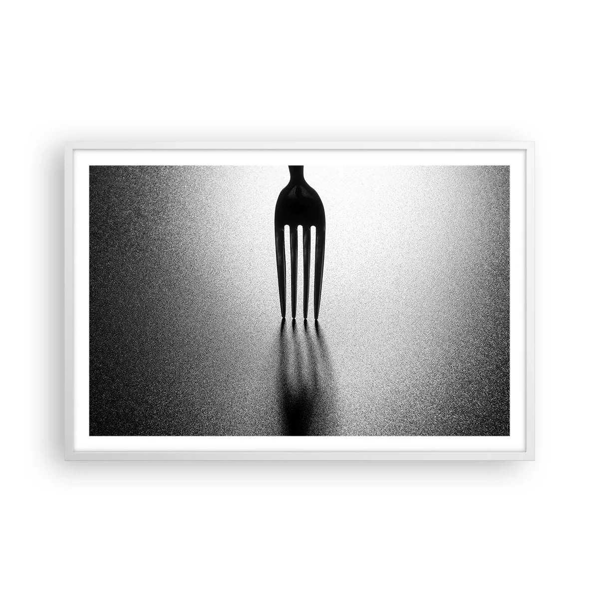 Poster in cornice bianca - Luce e ombra - 91x61 cm